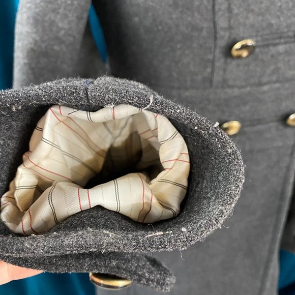 Marc by Marc Jacobs Double Breasted Wool Blend Coat Gray - Picture 16 of 16